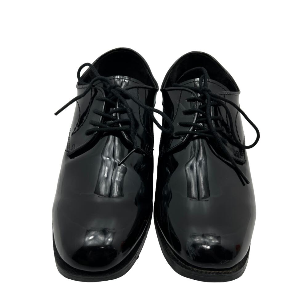 Frederico Leone Genoa Black Upper Square Toe Derby Mens 8M Dress Shoes